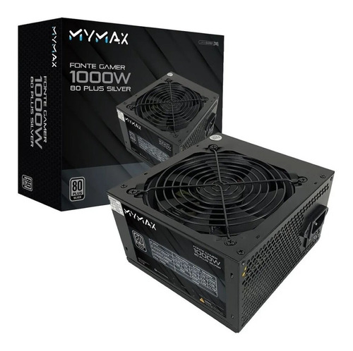 Fonte Atx 1000w Real Mymax 80+silver Mpsu/fp1000w Pfc Ativo