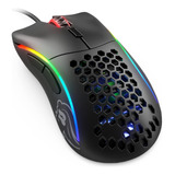 Ratón Gamer Glorius Modelo D- Honeycomb Negro Mate