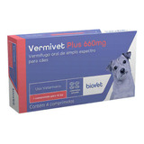 Vermífugo Vermivet Plus 660mg C/4 Comp