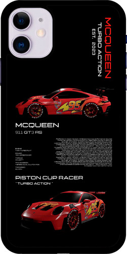 Funda Diseño Rayo Mcqueen Posche Cars