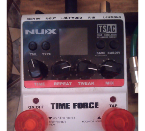 Nux Time Force Pedal De Delay Looper Digital True By Pass