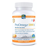 Nordic Naturals Proomega 2000 Jr, Sabor A Fresa, 60 Geles Bl