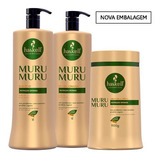 Kit Murumurú Haskell Shampoo Condicionador 1l Máscara 900g