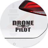 Adesivo Drone Pilot Aero Piloto Fpv Para Carro Notebook 15cm