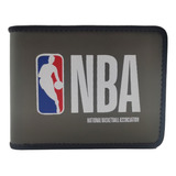 Billetera Hombre Nba Compartimientos Urbana Licencia Color Gris 27794 Diseño De La Tela Lisa