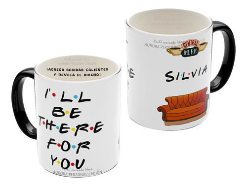 Taza Pocillo Mágico Friends Personalizado Con Tu Nombre 01