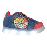 Tenis Blancos Paw Patrol Infantil Luces Led 13 Al 21