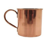 Caneca Lisa Com Borda Moscow Mule Drink Cobre E Alça 350ml