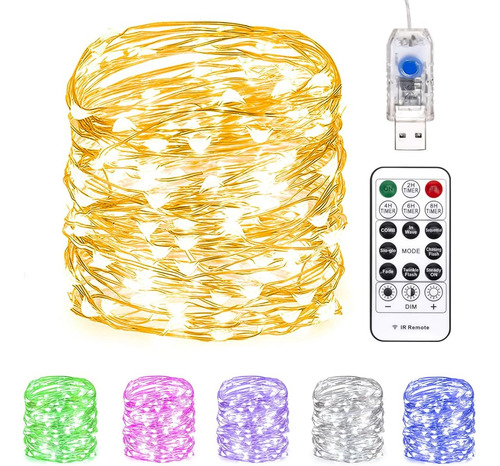 Fairy Lights 66 Pies 200 Led Usb Twinkle String Lights Plug 