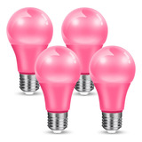 Bombilla Rosa De 9 W (equivalente A 60 W), Base E26, Bombill