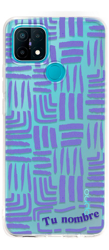 Funda Para Oppo Para Mujer Rayas Abstracto Con Tu Nombre