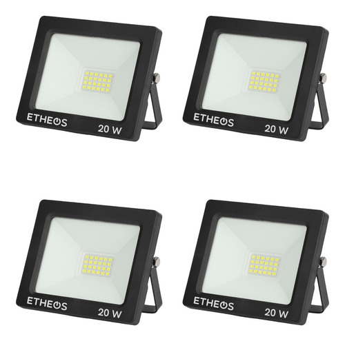 Reflector Led Exterior 20w Ip65 Intemperie Calidad Pack X 4