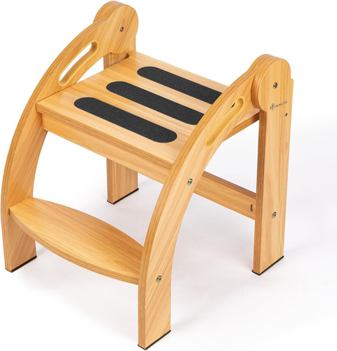 Taburete Strongtek De Madera Para Niños, 2 Escalones Con 11.