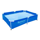 Alberca Estructural Rectangular Bestway 10473 Con Capacidad De 1000 Litros De 190cm De Largo X 130cm De Ancho De 0cm De Diámetro  Azul