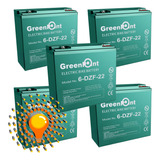 Batería 12v 22ah Gel Greenpoint/ Motos Electricas Pack X 5