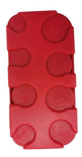 4 Cápsulas Para Monedas Portamonedas Euro Lidded Hold Rojo