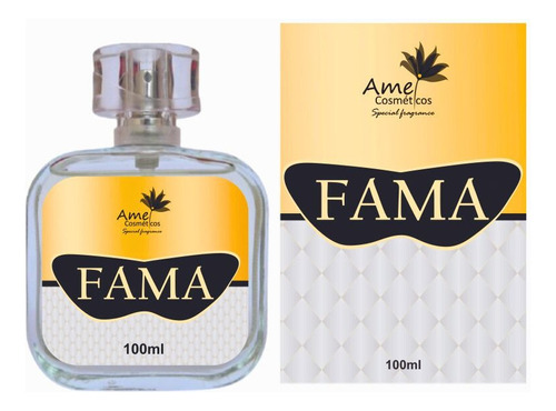 Perfume Amei Cosméticos Fama 100ml - Fragrância Importada