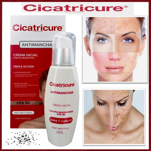 Cicatricure Antimanchas Crema Facial Con Ph Resorcinol Fps30