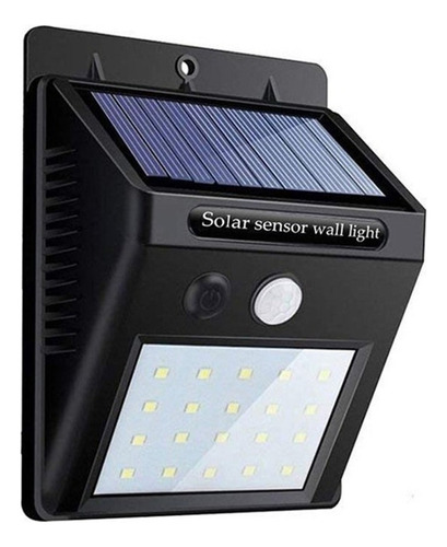 Luces Solares Exterior Luminaria Solar Led Luces Led Sensor Color Negro