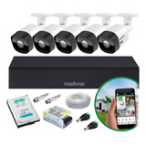 Kit 5 Cameras Intelbras Full Hd 1080p Dvr Mhdx 1008 Hd 1tb