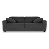 Love Seat Adrien Lino Gris 1pz Sillon Mueble Sala Sofa Plaza