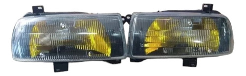  Faros Depo Para Jetta A3 Con Parábola Amarilla Por Par 