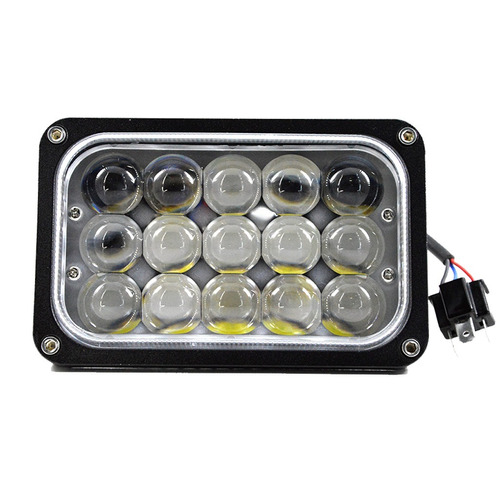 Faro Rectangular Led Lupa 5 Pulgada 4x6 Auto Jeep Universal