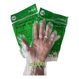 Guantes Plásticos Desechables Manipulación Alimentos X1000 U Color Transparente