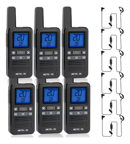 Retevis Rb67 Walkie Talkies Con Auricular, Radios Portátiles