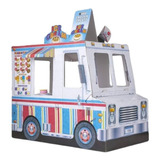 Food Truck De Juguete Card Board Grueso Helados/bbq