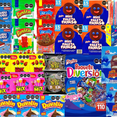 Paquete Ricolino + Diversión Para 50 Dulceros