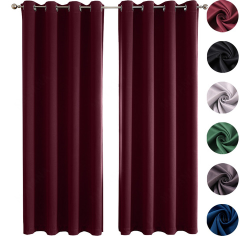 Cortina Blackout Opaca Ventana 132x213cm Cuarto Sala 1pz