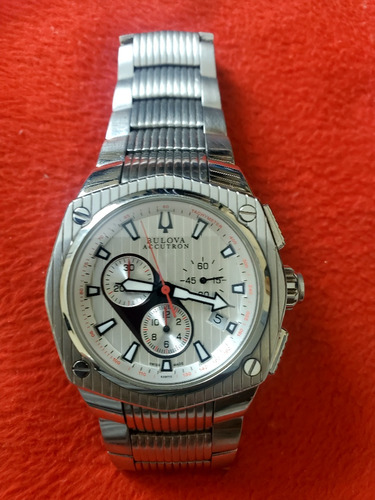 Relógio Bulova Accutron Original  Vidro De Safira Quartz 