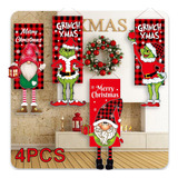 Cartel De Pared #4pcs Con Texto «merry Christmas