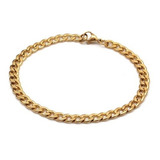 Pulsera Oro 18 Kilates Grumet 23cm X 5mm Lamin, Mod2020