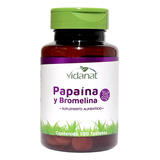 Enzimas Digestivas Papaína Bromelina 100 Tabletas Vidanat