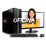 Pc Oficina Intel Dual Core 8gb Ssd 240gb Gabinete Kit