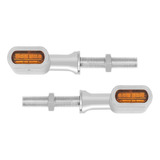 Mini Direccionales Led Harley Davidson Caf Racer Cromo