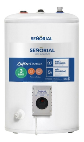 Termotanque Eléctrico Señorial Zafiro Tesz-65 Blanco 65l