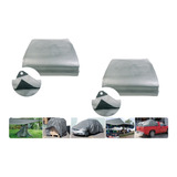 Pack 2 Lona Reforzada 3 X 5  M Gris Uso Rudo Impermeable