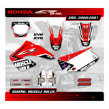 Kit Calcos Grafica Honda Cr 125/250 - 2000/01 Gruesas