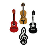 Memoria Usb 128gb Figuras Musicales. Garantizadas. Color Guitarranegra Figuramusical