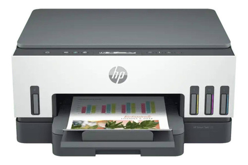 Impresora A Color Multifunción Hp Smart Tank 720 Con Wifi Blanca 100v/240v