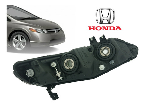 Faro Izquierdo Para Honda Civic Emotion Americ (2006 - 2011) Foto 4