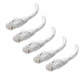 5 Paquete Snagless Short Cat6 Ethernet Cable Cat6 Cable...