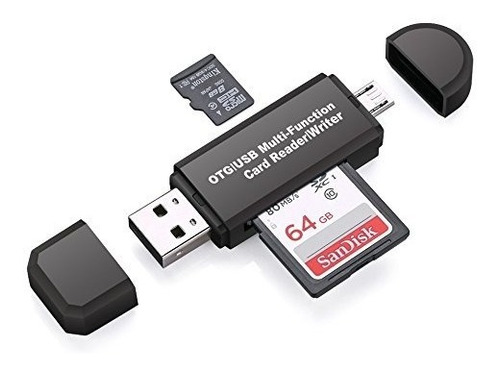 Vanja Sd / Micro Sd Card Reader, Adaptador Micro Usb Otg Y U