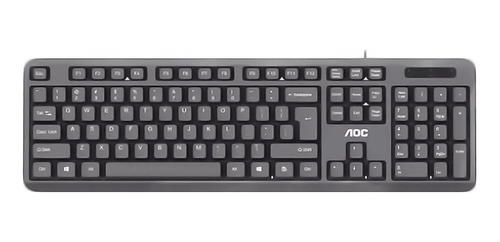 Teclado Alambrico Pc Aoc Kb161 De 104 Teclas Para Oficina D