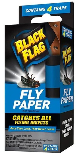 Black Flag Papel Atrapamoscas Trampa Atrapa Mosquitos Y Mosc