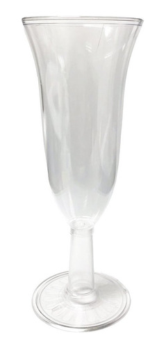 Copa Champagne Sidra X 10 Vaso Cristal Descartable 