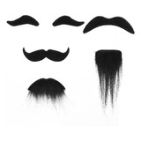 Bigote Y Barba Falsos Autoadhesivos Negros Para Halloween Co